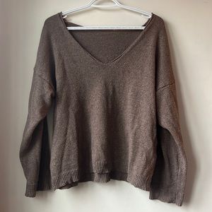 Brown wool sweater